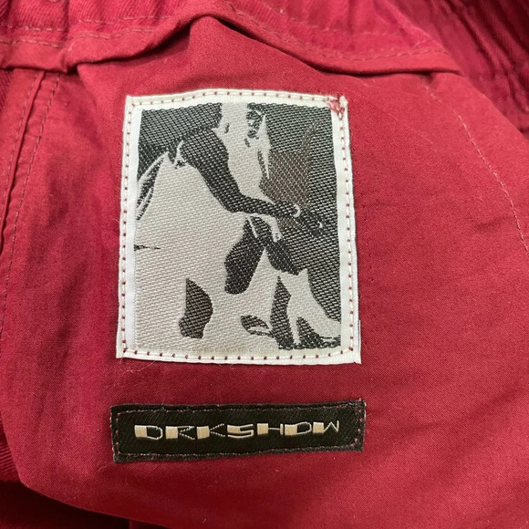 Rick Owens DRK SHDW  Tuta Maroon Cotton Twill Jumpsuit, Size XS - Picture 14 of 16